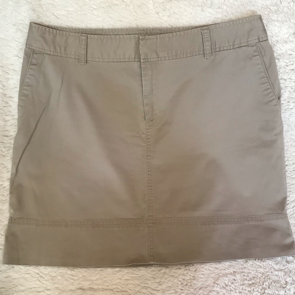EUC Merona Khaki Mini Skirt - Size 14